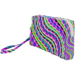 Neon Trippy Swirls Twirls Design Wristlet Pouch Bag (small) by Salmanaz77