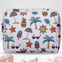 Summer Pineapple Fruit Tropical Make Up Pouch (large) by Paksenen