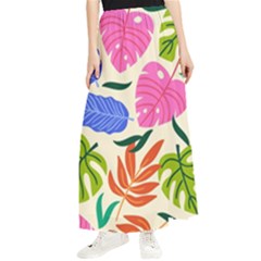 Tropical Sheets Summer Beach Maxi Chiffon Skirt by Paksenen