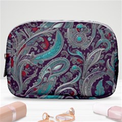 Seamless Pattern Paisley Decorative Make Up Pouch (small) by Paksenen