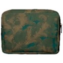 Seamless Pattern Pattern Leaves Make Up Pouch (Large) View2