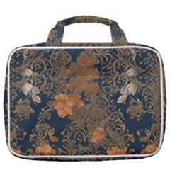 Seamless Pattern Patterns Leaves Vintage Travel Toiletry Bag With Hanging Hook by Paksenen