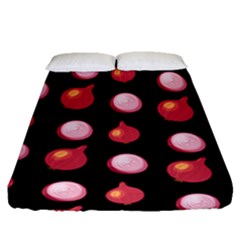 Onion Pat 6 Fitted Sheet (queen Size) by CocoBellKidsTV24