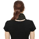 Fern Pattern 2 Black Face Covering Bandana (Triangle) View2