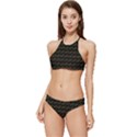 Fern Pattern 2 Black Banded Triangle Bikini Set View1