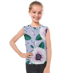 Flowers Petals Blossom Flora Kids  Mesh Tank Top by Apenda