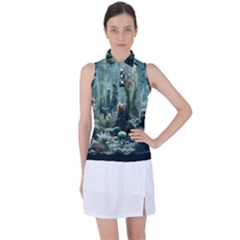 Underwater Coral Life Women s Sleeveless Polo T-shirt by Apenda