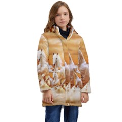 Seven Horses, Sun Kids  Hooded Longline Puffer Jacket by kyorashop23