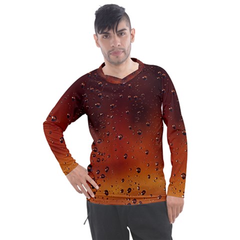 Water Drops, Lui, Amazing Men s Pique Long Sleeve T-shirt by kyorashop23