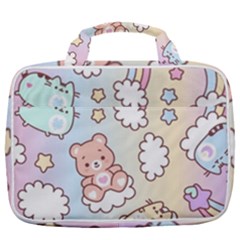 Usheen Carebears, Bears, Cat, Colorful, Cute, Pastel, Pattern Travel Toiletry Bag With Hanging Hook by kyorashop23