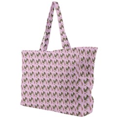 Fern Pattern 2 Pink Simple Shoulder Bag by snowwhitegirl