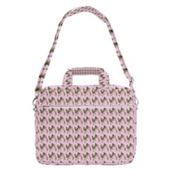 Fern Pattern 2 Pink Macbook Pro 15  Shoulder Laptop Bag by snowwhitegirl