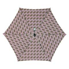 Fern Pattern 2 Pink Automatic Folding Umbrella With Case (small) by snowwhitegirl