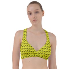 Fern Pattern 2 Yellow Sweetheart Sports Bra by snowwhitegirl