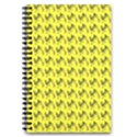 Fern Pattern 2 Yellow 5.5  x 8.5  Notebook View1