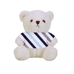 Pattern, Blue, Gold, Lines, Stripes Full Print Cuddly Teddy Bear by kyorashop23