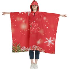 Christmas Ornament Women s Hooded Rain Ponchos by Salmanaz77