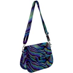 Paua Shell Design Saddle Handbag by Bhartitaylordesigns