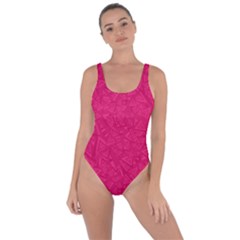 Pink Abstract Crimson Triangle Bring Sexy Back Swimsuit by Posterlux