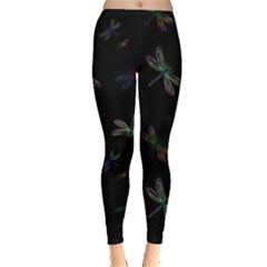 Background Pattern Dragonfly Everyday Leggings  by Posterlux