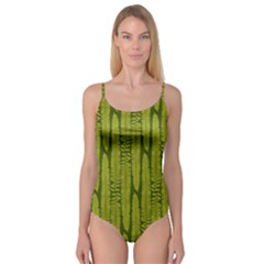 Fern Texture Nature Leaves Camisole Leotard  by Posterlux