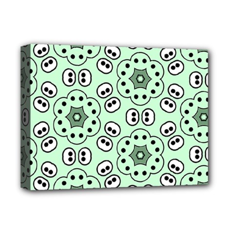 Texture Dots Pattern Deluxe Canvas 16  X 12  (stretched)  by anzea