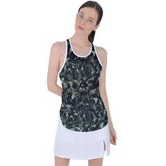 Precision Pursuit: Hunting Motif Camouflage Pattern Racer Back Mesh Tank Top by dflcprintsclothing