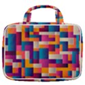 Abstract Geometry Blocks Travel Toiletry Bag With Hanging Hook View2