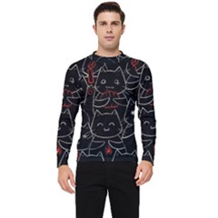 Catty Men s Long Sleeve Rash Guard by kyorashop23