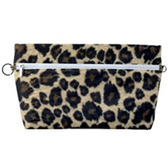 Jaguar Skin Texture, Jaguar Wool Texture, Yellow Handbag Organizer by kyorashop23