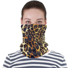 Leopard Skin Texture, Macro, Brown Face Seamless Bandana (adult) by kyorashop23