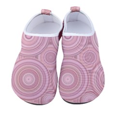 Pink Retro Texture With Circles, Retro Circles Background, Women s Sock-style Water Shoes by kyorashop23