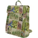 Garden Sanctuary Photo Collage Print Flap Top Backpack View1