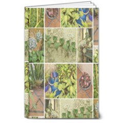 Garden Sanctuary Photo Collage Print 8  X 10  Hardcover Notebook by dflcprintsclothing