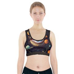 Eye Of The Universe (ai) Sports Bra With Pocket by dflcprintsclothing