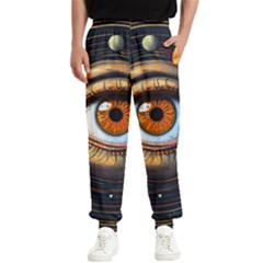 Eye Of The Universe (ai) Men s Elastic Waist Pants by dflcprintsclothing