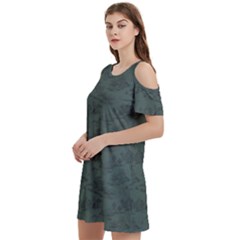 Hide And Seek Champ Women s Cold Shoulder Round Neck Mini Dress by GeekLover