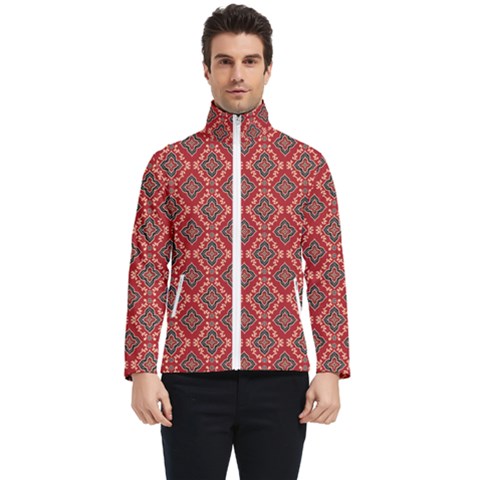 Illustrations Ajrak Abstract Design Pattern Men s Bomber Jacket by Apenda