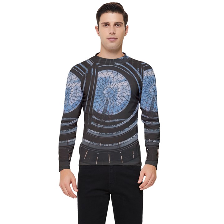 Building Ceiling Structure Dome Men s Long Sleeve Rash Guard