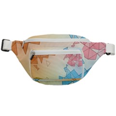 Background Pastel Geometric Lines Fanny Pack by anzea