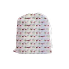 Wine Glass Pattern Drawstring Pouch (large) by anzea