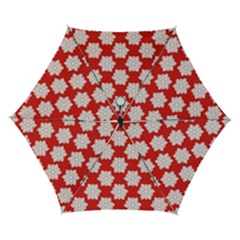 Christmas Snowflakes Background Pattern Automatic Folding Umbrella With Case (small) by Apen