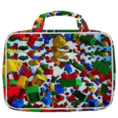 Falling Lego Bricks, Desenho Travel Toiletry Bag With Hanging Hook by kyorashop23