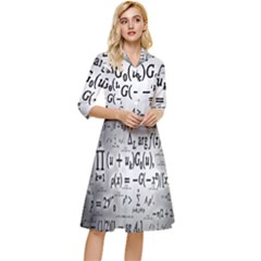 Math Formula Classy Knee Length Dress by Bedest