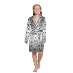 Math Formula Kids  Long Sleeve Velvet Lounge Robe by Bedest