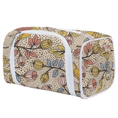 Seamless Pattern With Flower Bird Toiletries Pouch by Bedest