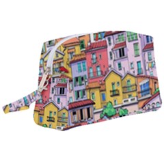 Menton Old Town France Wristlet Pouch Bag (large) by Bedest