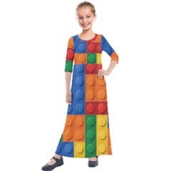 Lego, Constructor Kids  Quarter Sleeve Maxi Dress by kyorashop23