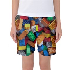 Lego, Toy Block, Colorfulness, Kids Women s Basketball Shorts by kyorashop23