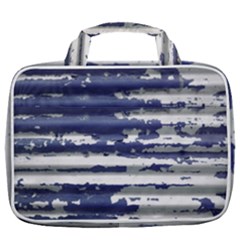 Metallic Rhythm Print Travel Toiletry Bag With Hanging Hook by dflcprintsclothing